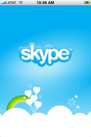 ウェルカムスクリーン

　iPhone版「Skype」の公開について数ヶ月間話題となっていたが、3月31月に公開された。無償のVoIPクライアントである同アプリケーションは、「iPhone」および「iPod touches」で利用可能だ。このフォトレポートでは、同アプリケーションを画像で紹介する。