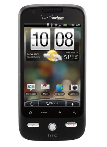 HTC「Droid Eris」と「HTC Hero」

　HTCのDroid Eris（Verizon）とHero（Sprint）は非常によく似たスマートフォンで、いずれも現在「Android 1.5」を搭載している。Motorolaの「Droid」のように物理キーボードは内蔵されていないが、より安価で、Droid Erisは99ドルという非常に手ごろな価格で販売されている。