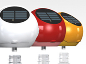 太陽光＋LEDのエコランプ「SolarBulb」--取り付けにはペットボトルを再利用