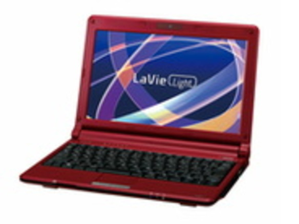 NEC、最薄部27.5mm、グロス塗装のネットブック「LaVie Light」など発表