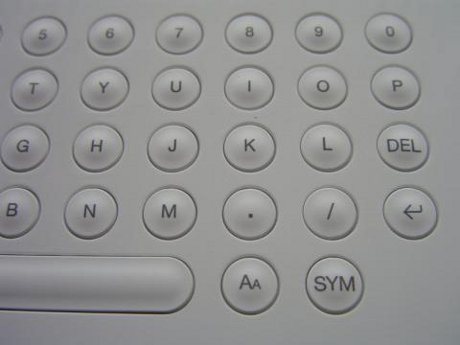 　Symbolキーとフォントキーはキーボードの右下に配置されている。