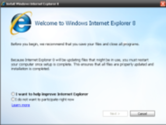フォトレポート：絵で見る「Internet Explorer 8」--インストールと新機能を紹介