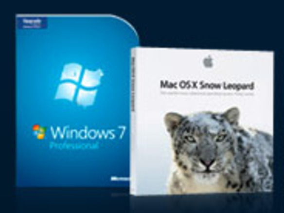 「Windows 7」VS「Snow Leopard」パフォーマンス比較--新OS対決を制したのは
