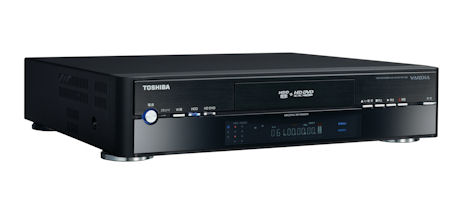300GバイトのハードディスクとDVD、そしてHD DVDも利用可能な東芝のレコーダーVARDIAシリーズの「RD-A300」
