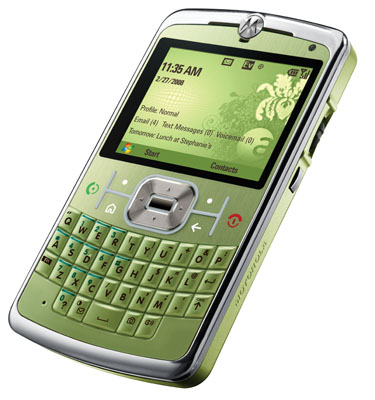 　「Motorola Q9c」。GPS、Bluetooth、EV-DOをサポート。