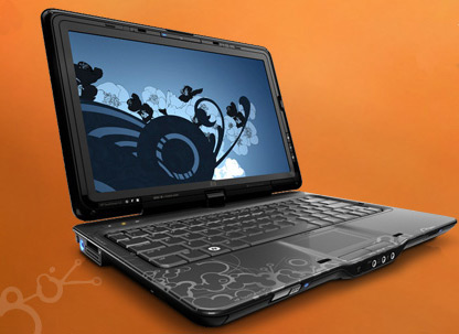 　HP TouchSmart tx2 Notebook PCの重さは4.5ポンド（約2kg）。スクリーンサイズは12.1インチ。Advanced Micro Devices（AMD）の「Turion X2」、OSは「Windows Vista Home Premium」を搭載している。