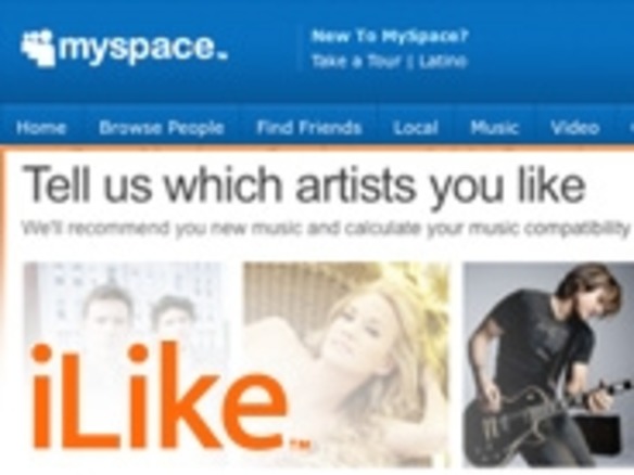 マイスペースCEO、ソーシャル音楽サービスのiLike買収を正式に認める