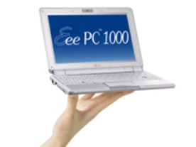 ASUS、160GバイトのHDDを備えたモバイルノートPC「Eee PC 1000H-X」を発売