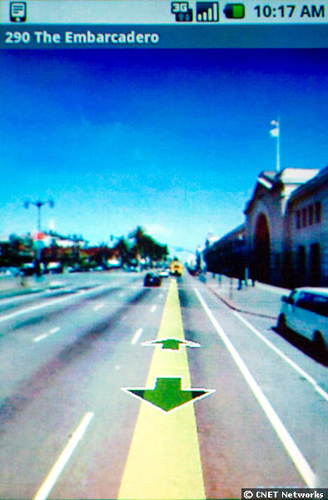 　Androidは「Google Maps」のStreet View機能にも対応する。