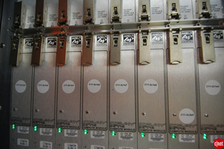 　これはJaguarの内部、AMD Barcelona Opteronプロセッサ7832基の一部だ。