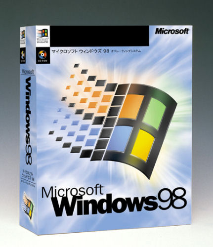1998年に発売された「Microsoft Windows 98」。コードネームは「Memphis」。