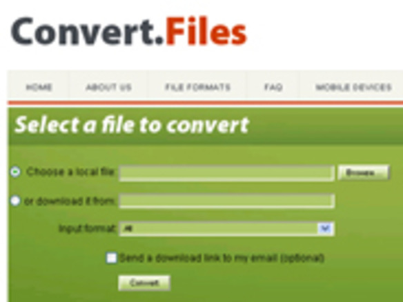 [ウェブサービスレビュー]オンラインであらゆるフォーマット変換が可能！「Convert.Files」