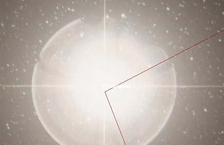 　WorldWide Telescopeでは、一部の星について、その場所を見つけることはできるが、実際の画像は表示できない。例えば、ベテルギウス星は、オリオン座の一部で赤色巨星だが、WorldWide Telescopeでは白く表示される。