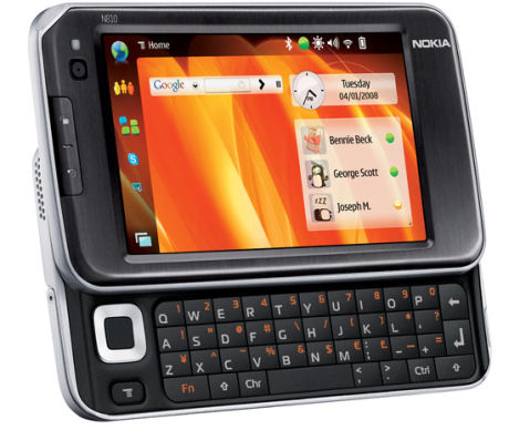 　Nokiaの「N810 Internet Tablet WiMAX Edition」。CTIAで米国時間4月1日に公開された。