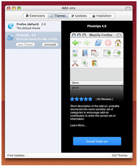 　Max OS Xスタイルのダイアログボックスのモックアップ画像。