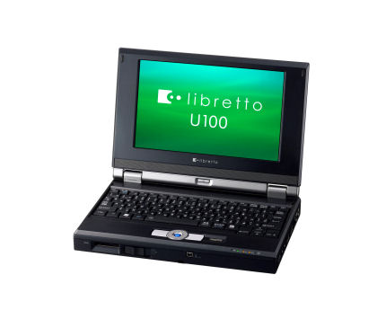 東芝のノートPC事業20年記念モデルとして2005年に発表された「Libretto U100」。
