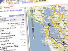 「Google Maps」、渋滞を考慮した所要時間を表示
