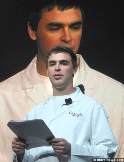 　Googleの共同創設者Larry Pageは米国時間1月6日、「2006 International CES」で基調講演を行った。