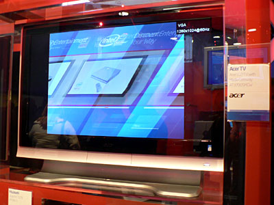 　AcerのViiv搭載液晶テレビ。