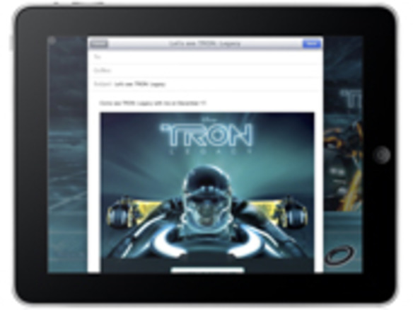 アップル、「iPad」向けiAdをプレビュー提供--映画「トロン：レガシー」で