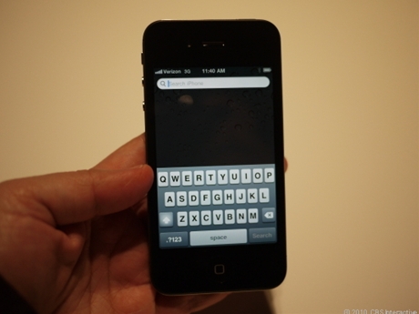 　iPhoneのキーボードはVerizon版でも健在だ。