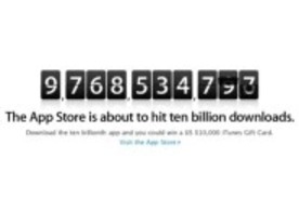 アップルのApp Store、まもなくダウンロード数100億件に--幸運な1名にギフトカード1万ドル分