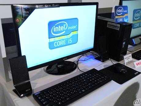 日本エイサーの「Aspire AX 3960」（参考出展）。第2世代インテル Core i5-2400 プロセッサを搭載する。
