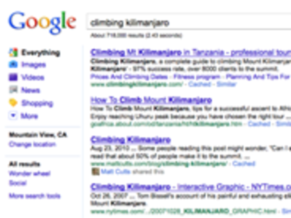 グーグル、「Social Search」をアップデート--ソーシャルリンクの表示を改善