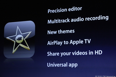 　iPad 2向けのiMovieも発表された。