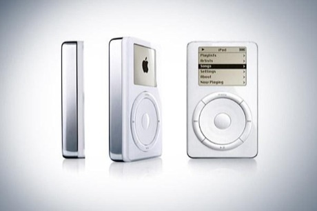 　大きな成功を収めた音楽プレーヤー「iPod」の初代機。