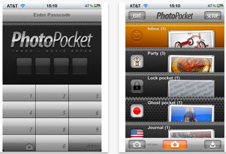 「PhotoPocket」はiPhoneで写真を管理するためのアプリ。標準のカメラロールよりも高機能なフォルダ分けやエクスポートが可能。