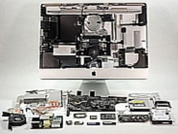 フォトレポート：分解、27インチ「iMac」--「Thunderbolt」搭載モデルの内部を見る