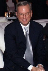 Google会長のEric Schmidt氏。2009年撮影。