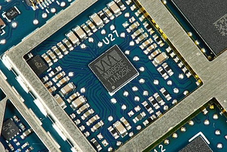 　Wolfson Microelectronics製のオーディオハブおよびコーデック「WM8958E」。