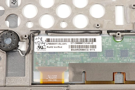 　LG DisplayのLCD「LP094WX1」（1280×800）。