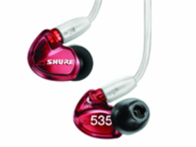 Shure、ハイエンドイヤホン「SE535」に赤の特別仕様機