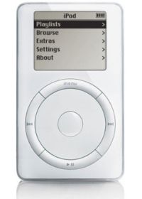 2001年の初代iPod 