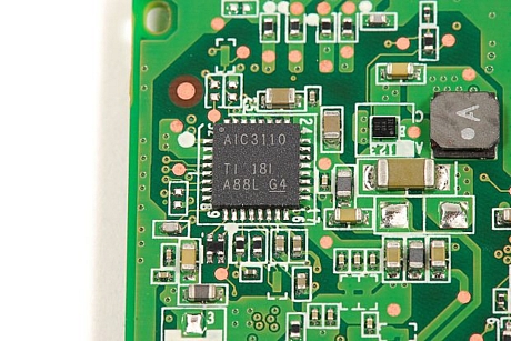 　Texas Instrumentsの「AIC3110」低消費電力オーディオコーデック。