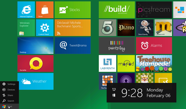 「Windows 8」のConsumer Previewに向けてMicrosoftはスタートボタンの廃止を進めているという。