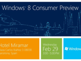 マイクロソフト、「Windows 8 Consumer Preview」イベントを開催へ