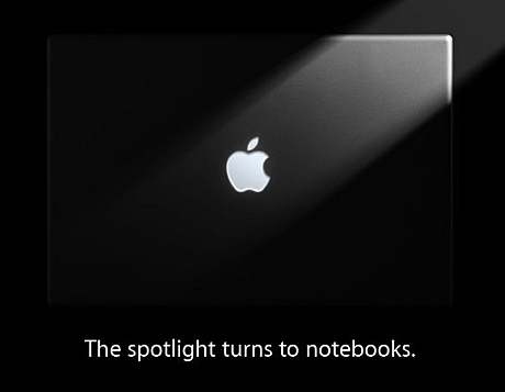 　2008年10月14日に開催されたイベントの招待状。ユニボディ採用の「MacBook」や「MacBook Pro」のライン、24インチのLED Cinema Displayなどを発表した。
