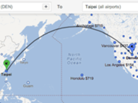 グーグル「Flight Search」、目的地が米国外のフライトにも対応