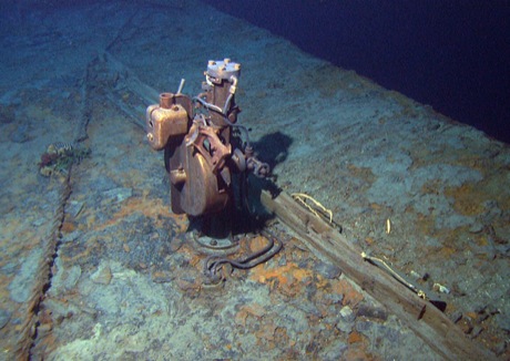 　この遠隔舵取り機は、Titanicのブリッジに残された最後の装置だ。ほかの遺物は沈没現場から持ち去られてしまった。