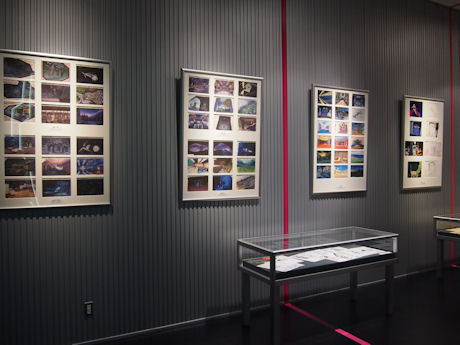　ミュージアムスペースにはガンダムシリーズのアニメ制作資料や原画などが展示される。
