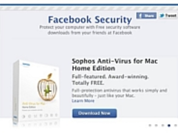 Facebook、各種ウイルス対策製品を無料ダウンロードできるページを開設
