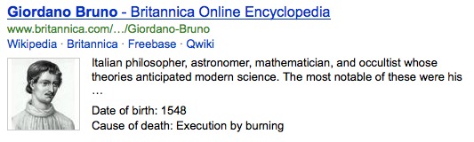 Bing上でのEncyclopedia Britannicaによる検索結果の例1