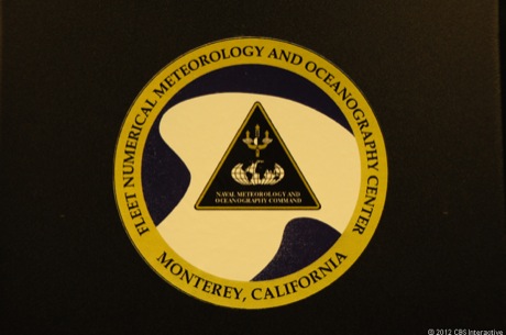 　Fleet Numerical Meteorology and Oceanography Centerのロゴ。同センターは2011年に50周年を迎えた。