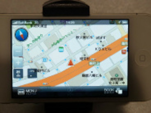 昭文社の地図を使ったiPhone向けカーナビアプリ--「マップルナビS」1400円で
