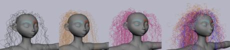 Pixarの新作映画「メリダとおそろしの森」でアニメーターが直面した最大の課題の1つが、主人公メリダの赤い巻き毛を本物らしく見せることだ。この一連の画像は、メリダの髪が作り上げられていく様子を示している。