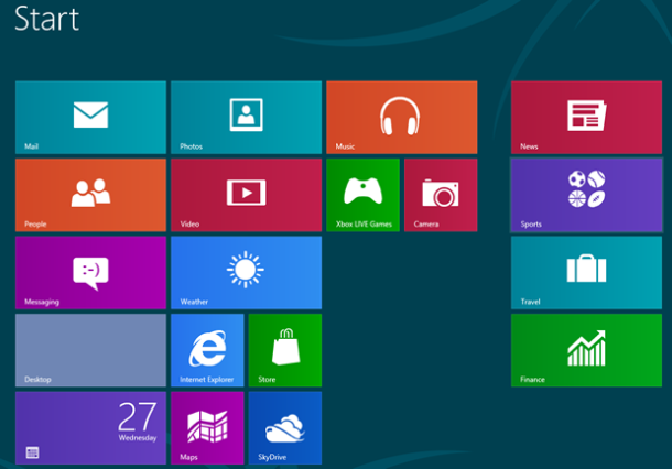 Windows 8のスタート画面
